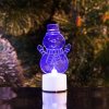 Neon-night Фигура светодиодная на подставке Снеговик с шарфом 2D, RGB 501-053