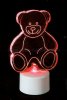 Neon-Night Фигура светодиодная на подставке Мишка 2D, RGB 501-047