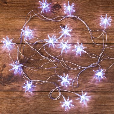 Фотография товара 'Neon-night Гирлянда светодиодная Снежинки 20 LED 2,8 метра 303-036'