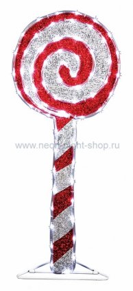 Фотография товара 'Neon-night Фигура Леденец бархатная, с постоянным свечением, 75 см 514-041'