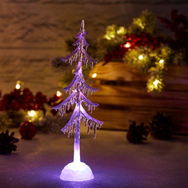 Фотография товара 'Neon-night Фигура на подставке Елочка, 25 см 513-032'