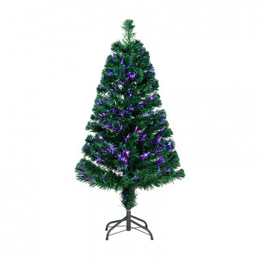 Фотография товара 'Neon-night Новогодняя Ель фибро-оптика 120 см, 125 веток, без декоративных украшений 533-201'