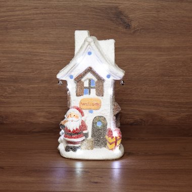 Фотография товара 'Neon-night Керамическая фигурка Белый домик, 15.7х11.7х28.4 см 505-025'