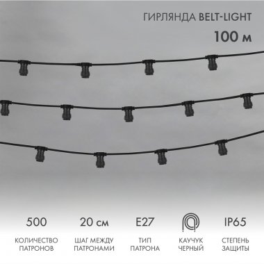 Фотография товара 'Neon-night Гирлянда Belt Light 2W шаг 20 влагостойкая 331-211'