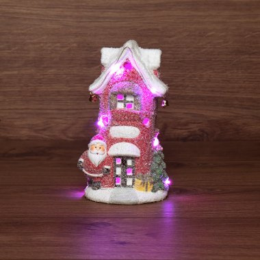 Фотография товара 'Neon-night Керамическая фигурка Красный домик, 11.5х8.5х20.4 см 505-026'