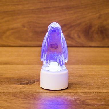 Фотография товара 'Neon-night Фигура светодиодная на подставке Пингвин Кристалл, RGB 501-052'