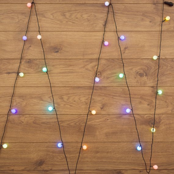 Фотография товара 'Neon-night Гирлянда LED-шарики, RGB, 23 мм, 5 м 303-559'