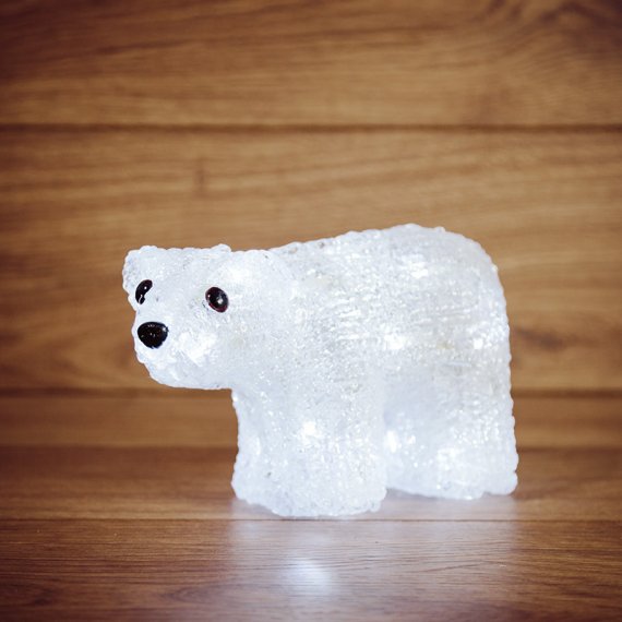 Фотография товара 'Neon-night Акриловая светодиодная фигура "Белый мишка" 513-252'