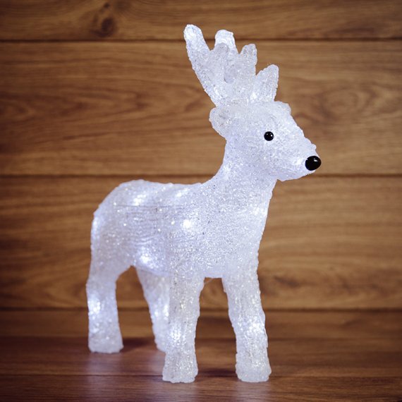 Фотография товара 'Neon-night Акриловая светодиодная фигура Оленёнок, 30х10х28 см, 24 светодиодов 513-321'