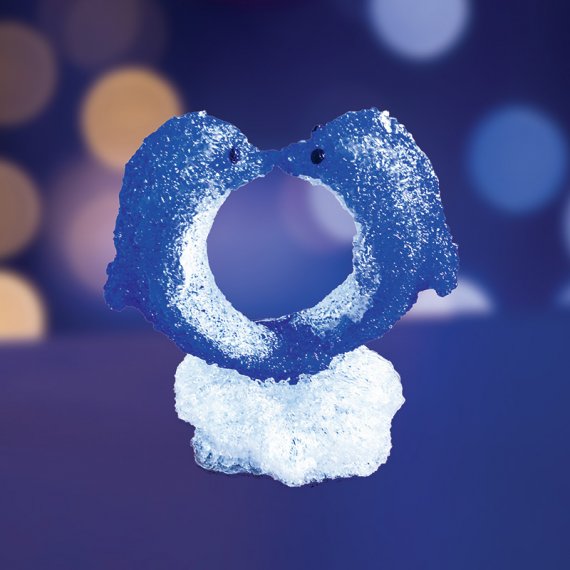 Фотография товара 'Neon-night Акриловая светодиодная фигура Романтичные дельфины, 30х25х35 см, 128 светодиодов 513-133'