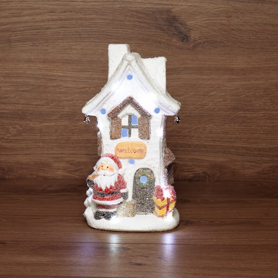 Фотография товара 'Neon-night Керамическая фигурка Белый домик, 15.7х11.7х28.4 см 505-025'