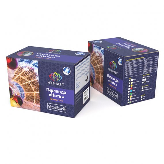 Фотография товара 'Neon-night Гирлянда Нить 10 м, с эффектом мерцания, 24В 305-261'