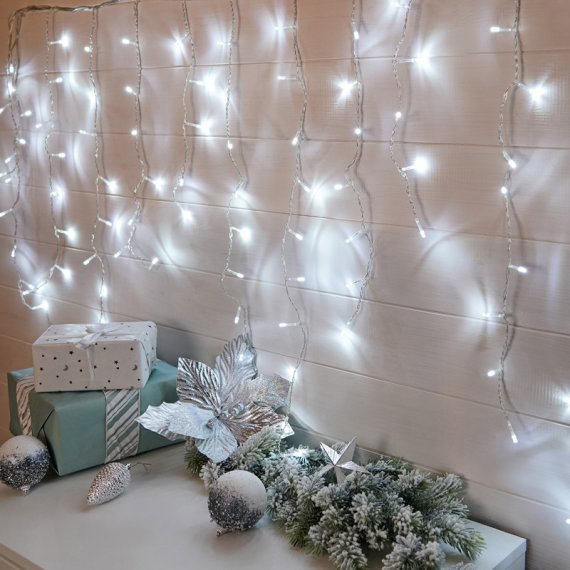 Фотография товара 'Neon-night Гирлянда светодиодная Бахрома 3х0,8 м, 200 LED 255-065'