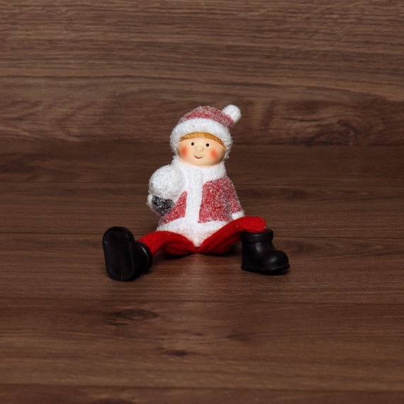 Фотография товара 'Neon-night Керамическая фигурка Мальчик с подвесными ножками, 6.6х5.5х9.5 см 505-024'