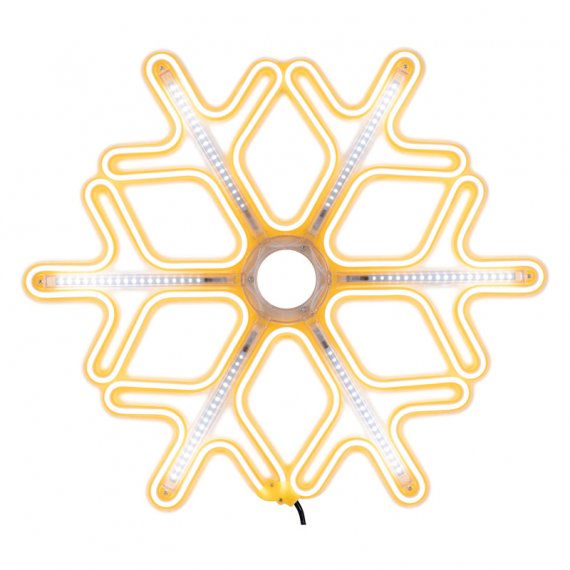 Фотография товара 'Neon-night Фигура «Снежинка» из гибкого неона с эффектом тающих сосулек, 60х60 см, 501-226'