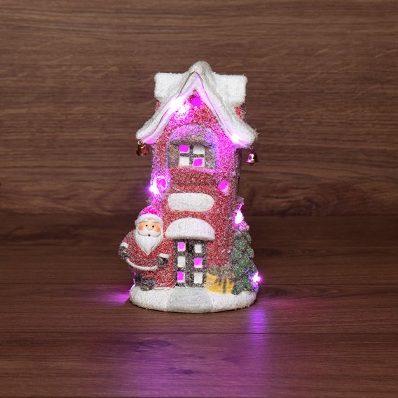 Фотография товара 'Neon-night Керамическая фигурка Красный домик, 11.5х8.5х20.4 см 505-026'