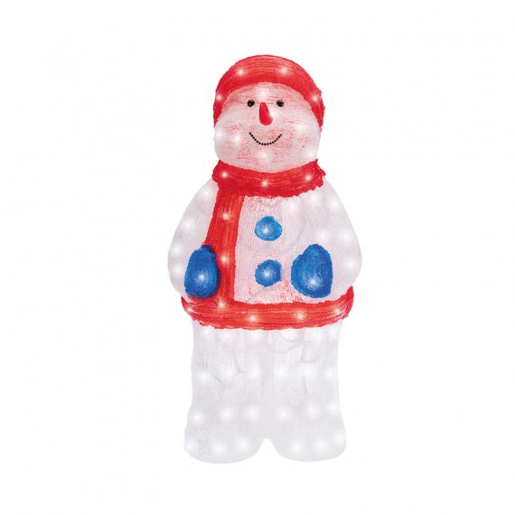 Фотография товара 'Neon-night Акриловая светодиодная фигура «Снеговик в варежках» 31х25х59 см, IP65, 513-283'