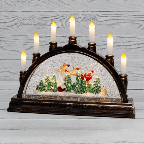 Фотография товара 'Neon-night Декоративный светильник «Подсвечник» с эффектом снегопада, 501-164'