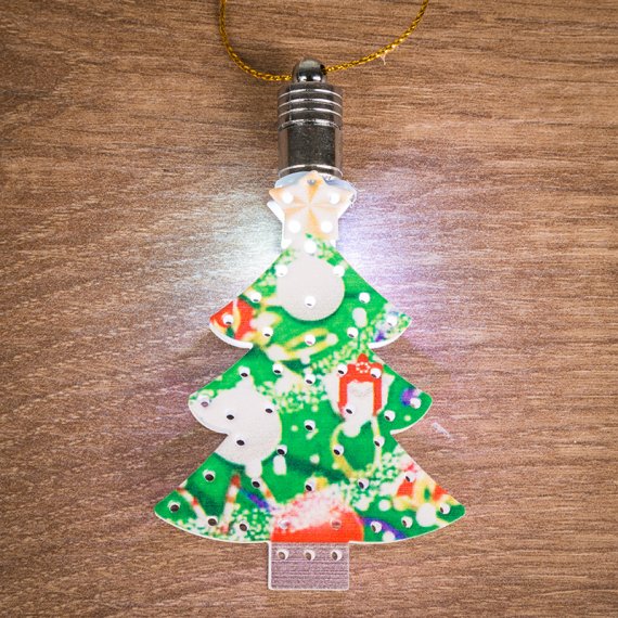 Фотография товара 'Neon-night Фигурка подвесная Елочка RGB, 9*6 см 501-096'