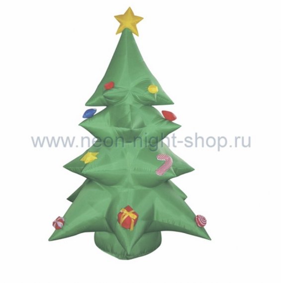 Фотография товара 'Neon-night 3D фигура надувная Ель праздничная, 120 см, подсветка 3 лампы 511-041'
