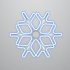 Фотография товара 'Neon-night Фигура «Снежинка» из гибкого неона с эффектом тающих сосулек, 60х60 см, 501-223'