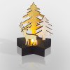 Neon-night Деревянная фигурка с подсветкой Олень в лесу, 9*8*10 см 504-042