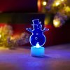 Neon-Night Фигура светодиодная на подставке Снеговик в шляпе 2D, RGB 501-043