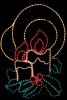 Neon-night Фигура Две свечи, размер 100х75 см 501-320